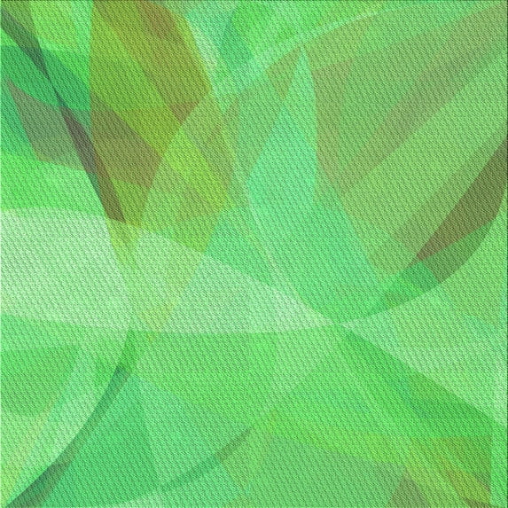 Ahgly Company Machine Washable Indoor Square Transitional Neon Green Area Rugs, 7' Square