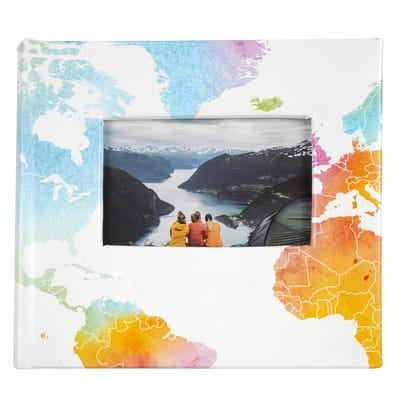 6 Pack: Watercolor Map 2-Up Photo Album by Recollections