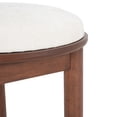 thumbnail image 5 of Christopher Knight Home Minimalist Beige Upholstered Dining Chairs, Solid Wood Frame, Walnut Finish, 5 of 7