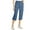 Studio Denim, variant on Style & Co. Womens Petites Twill Straight Leg Capri Pants
