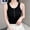 Black, variant on Rvasteizo Camisole Tops for Women Casual Button Front Sleeveless Round Neck Breathable Summer Ladies Daily Light Casual Tank Blouse