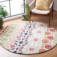 thumbnail image 1 of SAFAVIEH Wyndham Collection 5' Round Ivory/Multi WYD319A Handmade Modern Premium Wool Area Rug, 1 of 2