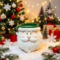 thumbnail image 3 of Christmas Santa Head Planter Indoor Small Plant Pot Festive Christmas Decoration Resin Storage Decor for Home Holiday Display, 3 of 3