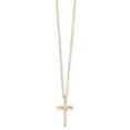 thumbnail image 1 of 14K Yellow Gold Madi K .01ct Diamond Cross Necklace 15 Inch, 1 of 1