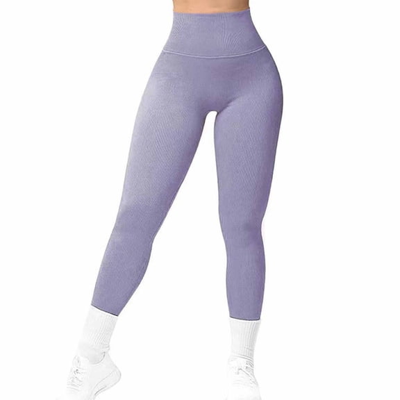 JnLxul Yoga Pants for Women Wrap High Waisted Slim Fitting Stretchy Tights Seamless Gym Workout Legging Pants(Large)