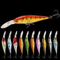 thumbnail image 2 of 2PC Fishing Lures Jigs With Hook Minnow 11cm 10.5G Bionic Plastic Sea Minnow Fake Bait Fishing Gear Supplies, 2 of 9