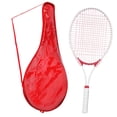thumbnail image 2 of Raqueta de tenis Raqueta de tenis Mango resistente a la amortiguación Tamaño de agarre de interior 3cm con bolsa de transporte para el entrenamiento Rojo, 2 of 8