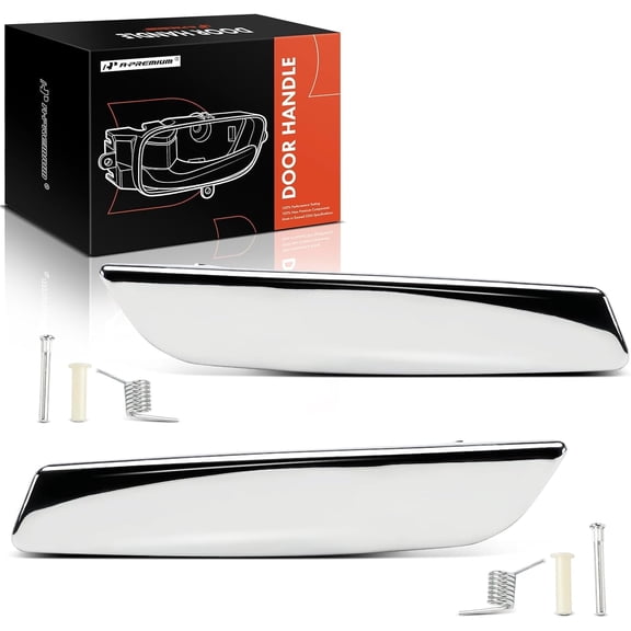 A-Premium - Interior Door Handle Levers Left Driver & Right Passenger Side - Compatible with 2007-2014 Chevy Silverado Tahoe Suburban Avalanche & GMC Sierra Yukon & Cadillac - Replace# 19299865