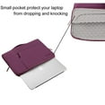thumbnail image 5 of MOSISO Laptop Sleeve 14 Inch Notebook Briefcase Handbag for ThinkPad/Chromebook Polyester Carrying Sleeve Case Bag for 15 Inch MacBook Pro With Touch Bar, Wine Red, 5 of 7