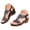 Blue, variant on Dakaela Women's Low Wedge Heels Sandals Rhinestones Summer Beach Walking Shoes Comfortable Bohemian Casual Dressy Sandal with Ankle Steap Blue Size 6.5
