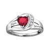 Personalized Women's Ribbon Heart Fashion Class Ring available in Valadium, Silver Plus, 10kt and 14kt Yellow and White Gold