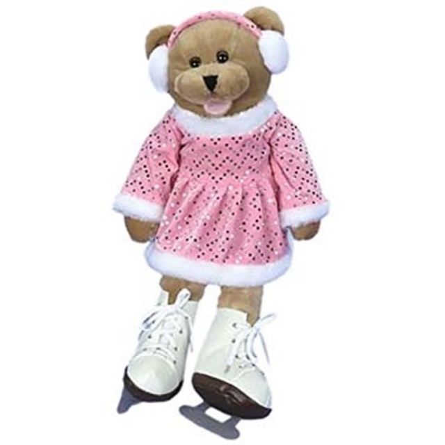 ice skating teddy bear