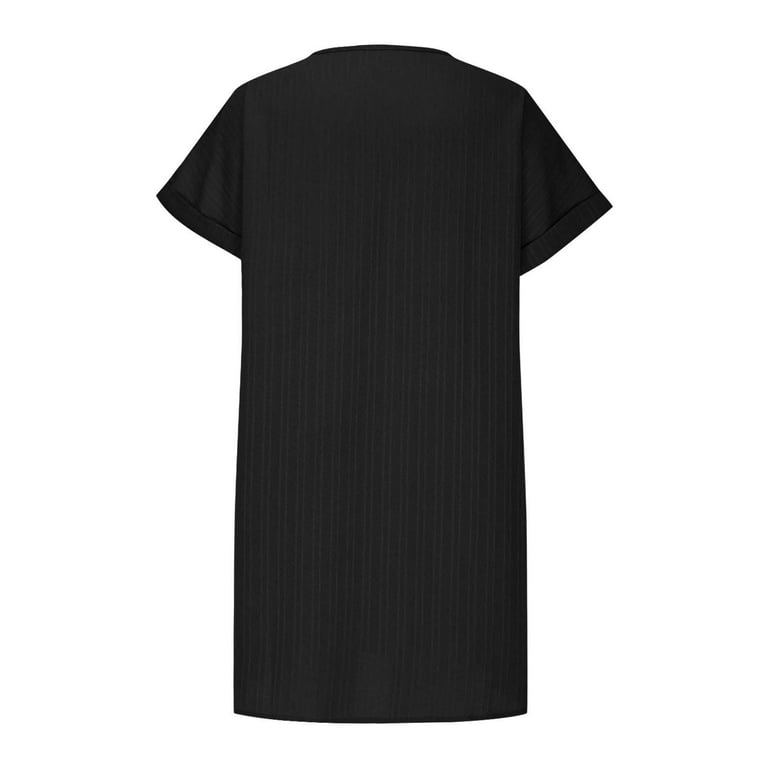 navy blue t shirt dress Women's 100% Organic Cotton T-Shirt halter Features a lowered armhole Size:DAD-3XL-FAMILY ZARA Small Black Pleated