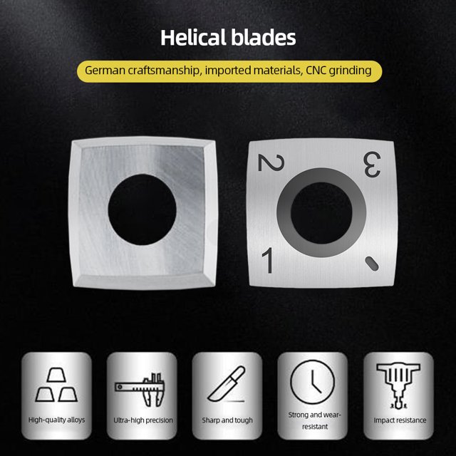 Hojas De Carburo Cuadradas Cuchillas cuadradas de carburo Herramientas de corte de carburo para herramienta de torneado de madera (10 piezas)