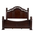 thumbnail image 2 of Messina Estates Dark Brown King Poster Bed, 2 of 7