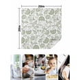 thumbnail image 5 of nqOlkjepod Farmhouse Spring Cloth Napkins Set of 8 Reusable Dinner Napkins, Sage Green Fruit Plant Leaf Flower Cocktail Napkin Washable Table Napkins for Wedding/Holiday Party/Baby Shower 20"x20", 5 of 8