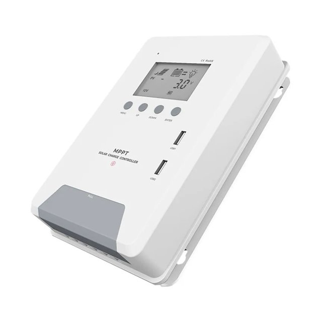 30A 40A 60A MPPT Solar Charge Controller 12V 24V 36V 48V Auto LCD Display Dual USB Port For Solar Multiple Battary Type ,Safe to Use
