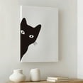 thumbnail image 2 of 3pcs Modern Sneaky Black Cat Decorative Painting, Canvas 12x16inch Inner Framed, Waterproof Wall Art Poster for Living Room, Bedroom, Kids Room Home Decor-Made in USA, 2 of 9
