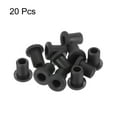 thumbnail image 3 of 20 piezas de montura de goma en forma de T, diámetro de 6 mm, ID 4 mm, H 9 mm, protección de sellado negro para grommets de cable y tubería, 3 of 5