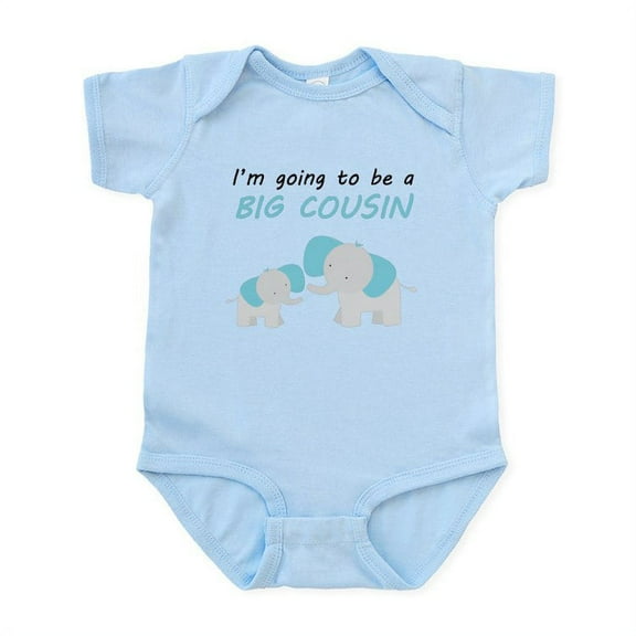 CafePress - Im Going To Be A Big Cousin Body Suit - Baby Light Bodysuit, Size Newborn - 24 Months