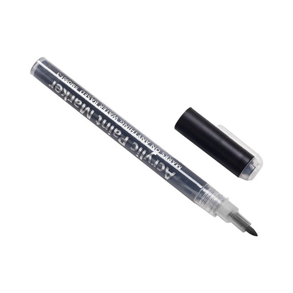 Black Nail Art Painting Graffiti Pen Acrylic Marker With No Bake Design, Watercolor Formula And Fine Tip For Diy Nails, Hand Drawing And Creative Crafts