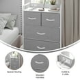 thumbnail image 5 of Flash Furniture Sodano Storage Drawer Fabric Gray Drawers/White Frame (WX5L604WWHGR), 5 of 13