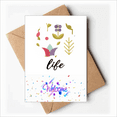 thumbnail image 1 of Illustration Flower Paint Welcome Back Greeting Cards Envelopes Blank, 1 of 3