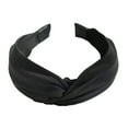 thumbnail image 3 of Women's Solid Headband Bow Tie Velvet Wide Brim Hair Wrap Accessory, 3 of 3