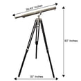 thumbnail image 3 of Navy Harbor Telescopes Nickel Finish Nautical Brass Floor Standing Telescope Vintage Look Adjustable Tripod Marine, 3 of 3