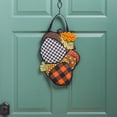 thumbnail image 2 of Buffalo Check Acorn Door Décor, 2 of 2