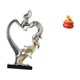 thumbnail image 5 of Figura de pareja besándose, estatua de pareja romántica, escultura de escritorio moderna, estatua de resina con forma de cuenco del tesoro, diseño cre, 5 of 8