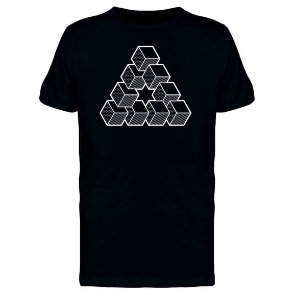Impossible Triangle With Star T-Shirt Men -Image by Shutterstock, Male Small