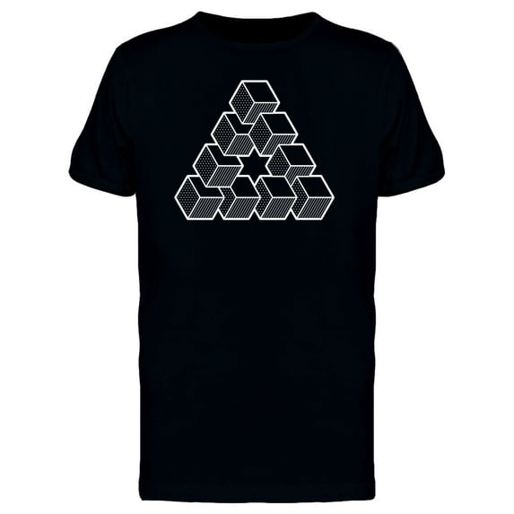 Impossible Triangle With Star T-Shirt Men -Image by Shutterstock, Male XX-Large