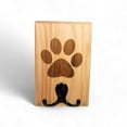 thumbnail image 4 of Ash Maple Wall Mount Dog Paw Leash Holder, 4 of 6