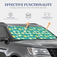 thumbnail image 4 of Xecao Lemon Blue for Foldable Car Sun Shades (2-Pack) offer sun protection with an easy-fold design for convenient windshield shading., 4 of 7