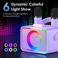 thumbnail image 4 of Altavoz Bluetooth portátil Karaoke Machine Ultramic con 2 micrófonos, 4 of 7