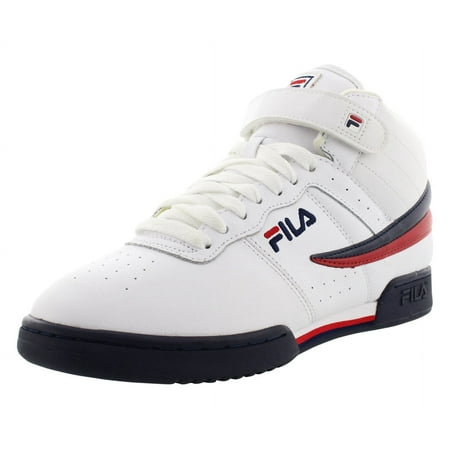 Fila Men's F-13V Lea/Syn White/FILA Navy/FILA Red Leather / Synthetic Fashion Sneakers 11.5