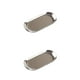 thumbnail image 3 of Inteprter Bandeja de forma ovalada de estilo nórdico, bandejas de dorado, chapado de acero inoxidable, pequeño soporte para platos de Plata Grande 2piezas Inteprter CBP437694, 3 of 6