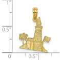 thumbnail image 4 of FJC Finejewelers 14k Yellow Gold Lighthouse Charm, 4 of 4