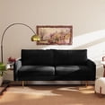 thumbnail image 6 of Enor Furniture Casey 70" Upholstered Modern Velvet Sofa in Black, 6 of 8