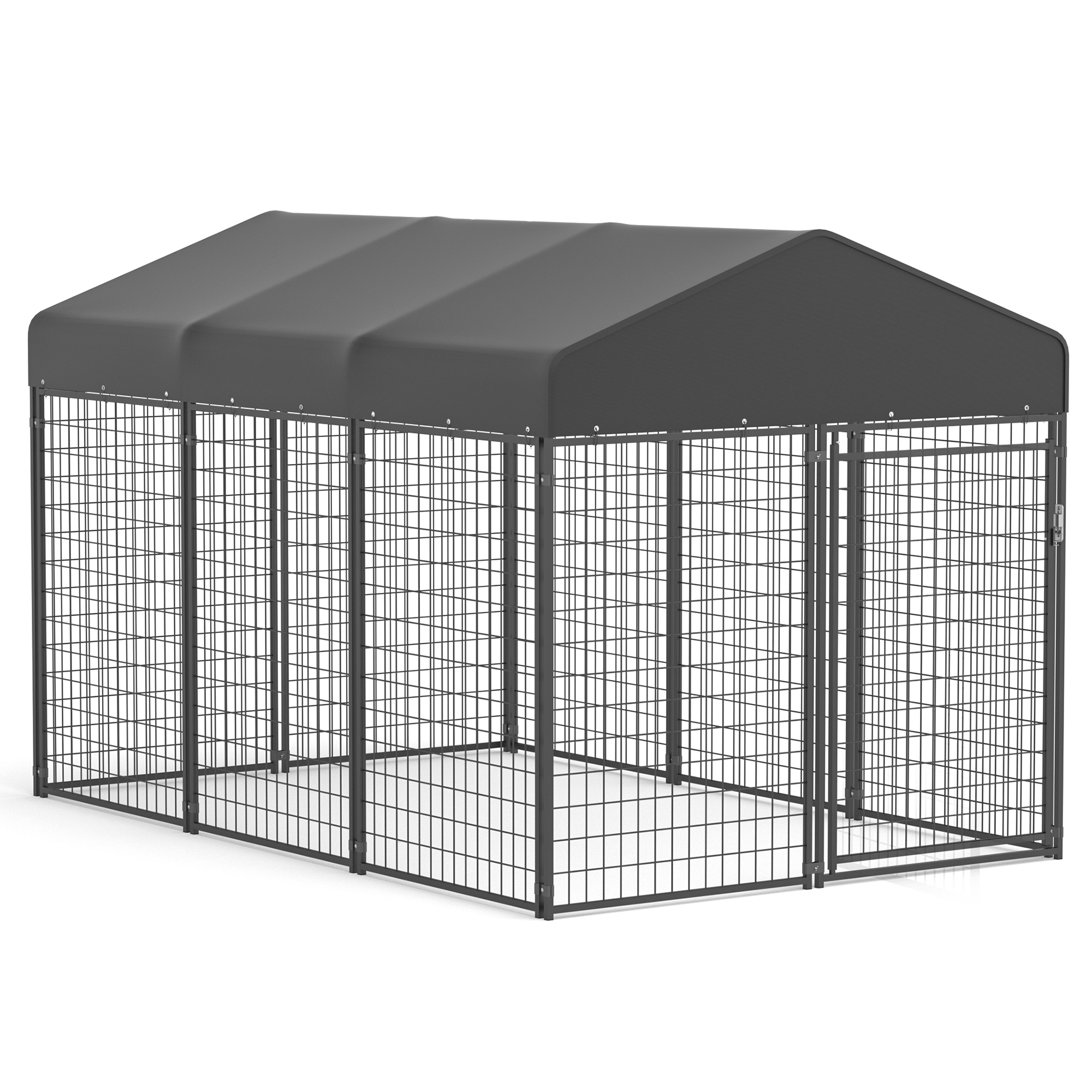 Large Dog Crate Heavy Duty Dog Kennel Outdoor Dog Playpen w/ Waterproof Cover 10×6.4×6.5ft Dog Crates For Large Dogs Dog House Outdoor Dog Enclosure