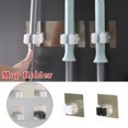 thumbnail image 1 of Fiudx Soporte para Trapeador Sin Marcas, Diseño de Gancho Resistente, Fácil Instalación En La Pared, Capacidad Máxima de 5 Kg, Antideslizante, Uso Doméstico, Color Blanco, Tamaño 9 X 9 Cm, 1 of 2
