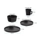 thumbnail image 4 of Vajilla de Gres 8 Personas Casa Litus Moderna 32 Piezas Platos Taza Negra Casa Litus para 8 Personas Color Negro (16 piezas c/u), 4 of 6