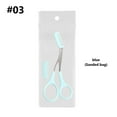 thumbnail image 2 of HHBEAUTY Eyebrow Trimmer Scissor, New Non-Slip Eyebrow Cutter Hair Removal Eyebrow Scissors Makeup Tool, Eyebrow Scissors with Comb Precision Eyebrow Trimming Scissors for Men Women Gifts, 2 of 3