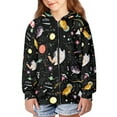 thumbnail image 2 of Xoenoiee Space Cat Rocket Planets Print Trendy Clothes for Teen Girls Boys Zip Up Hoodie Sweatshirt with Pocket Kids Fall Jacket Long Sleeve Casual Coat Outfits, M, 2 of 7