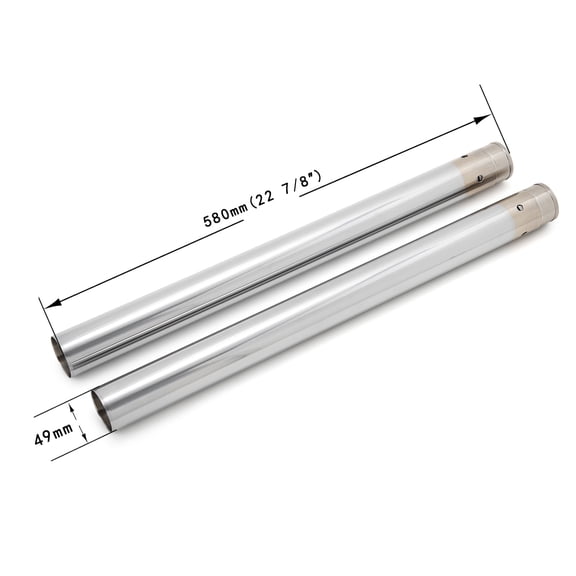 49mm 22 7/8" Chrome Front Fork Tubes 45500341 for Harley Touring FLHT FLTRX FLHR FLHX 2017-2022