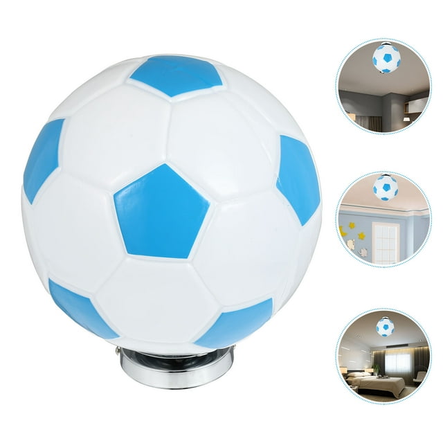OULII 1Pack Football Lampshade Ceiling Light Blue Plastic Decorative Lighting for Kids Room