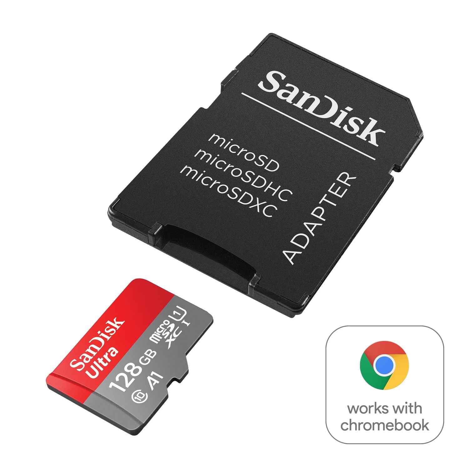 Carte SanDisk UltraMD microSDXCMC UHS-I de 128 Go* pour ChromebookMC