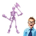 thumbnail image 2 of ​​LYINGF Movable Skeleton Action Figures - Poseable Joint Skeleton Doll Figurines for Halloween Decor, Unique Holiday Decoration with Articulated Limbs​​, 2 of 9