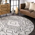 thumbnail image 4 of nuLOOM Mila Dotted Diamond Trellis Area Rug, 9' x 12', Grey, 4 of 5